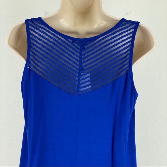 Cable & Gauge mesh High Neck tunic tank top - Picture 6 of 8